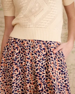Polin et moi Jupe imprimée avec boutons Lita