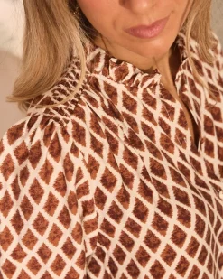 Polin et moi Mariela imprimer chemisier