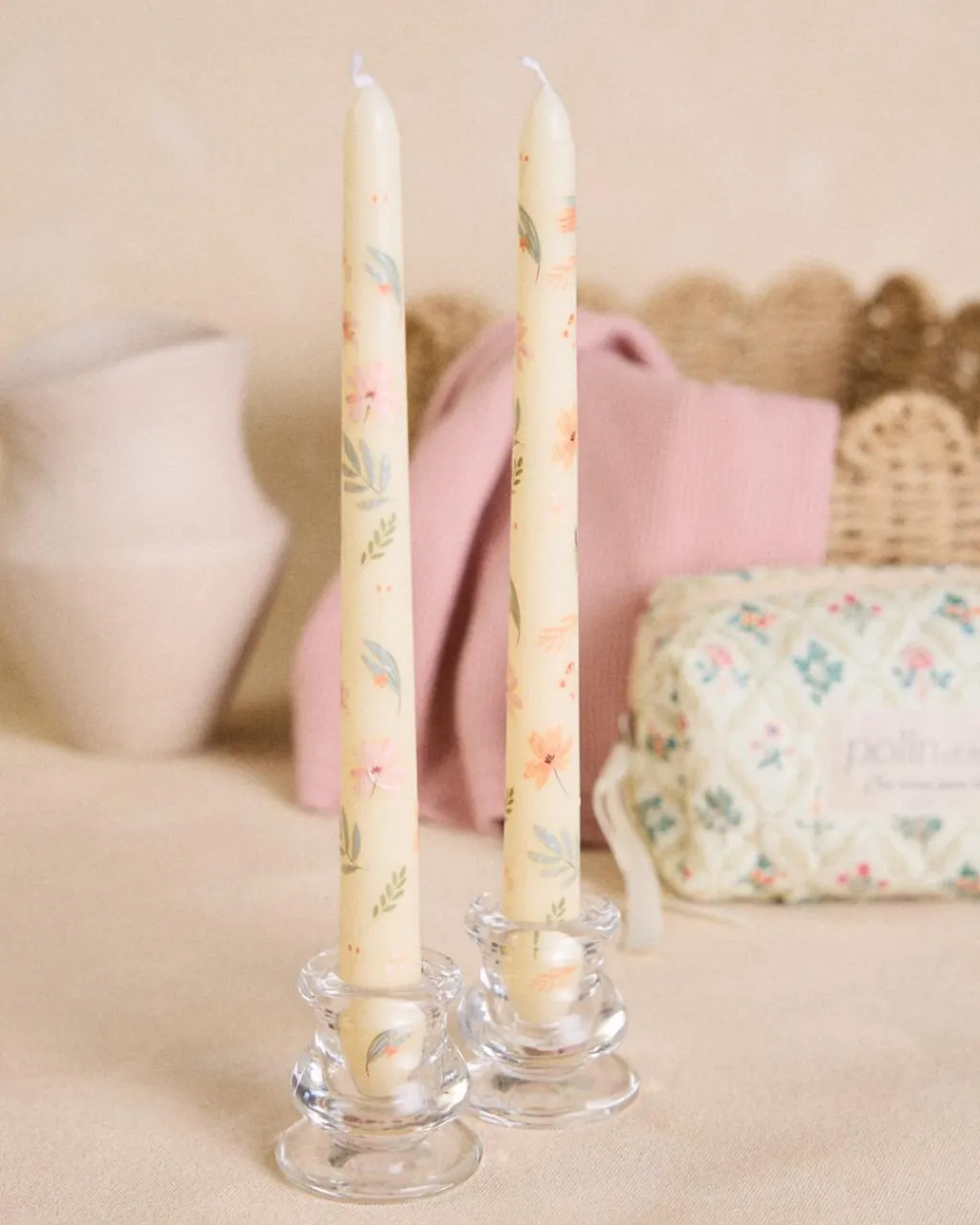 Polin et moi Pack de bougies fleur Fiorenza