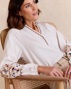 Polin et moi Paulina Blouse brodée