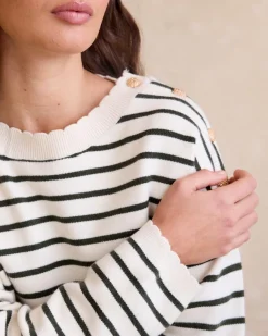 Polin et moi Pull à rayures Lucia