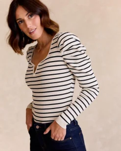 Polin et moi Pull à rayures Lupita