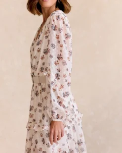 Polin et moi Robe à fleurs thaïlandaises
