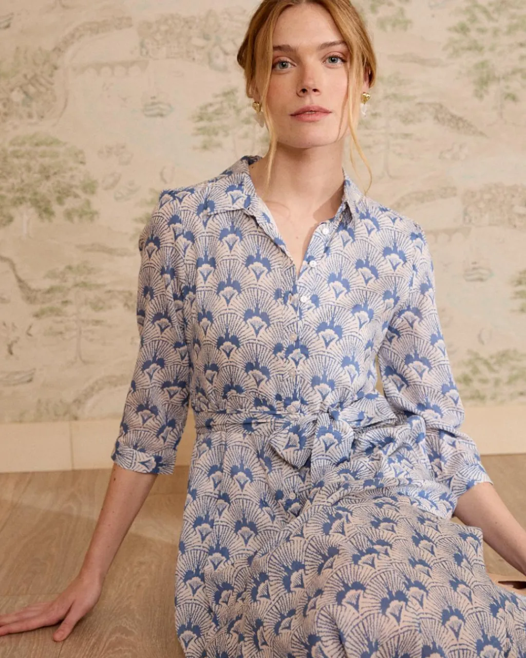 Polin et moi Robe chemise en jean Bethsabe