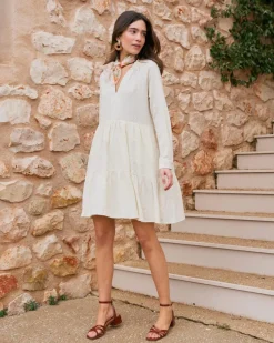 Polin et moi Robe courte en coton Pau