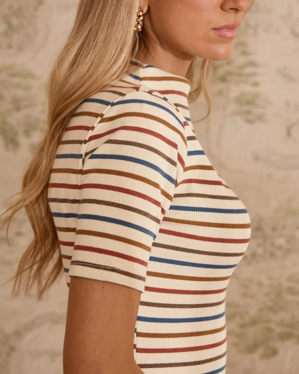 Polin et moi Robe en maille rayée Mirena