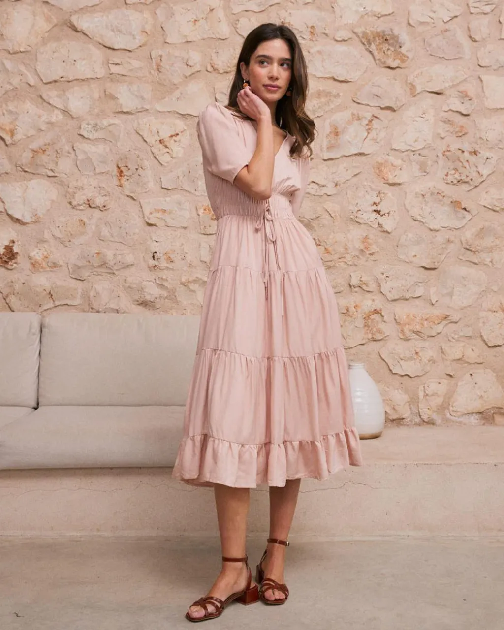 Polin et moi Robe froncée Melissa