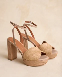 Polin et moi Sandale en raphia Navia