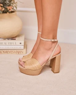 Polin et moi Sandale en raphia Navia