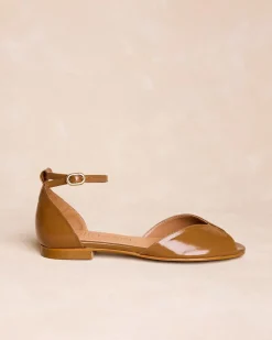 Polin et moi Sandale plate camel