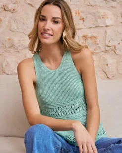 Polin et moi Top en maille clémentine