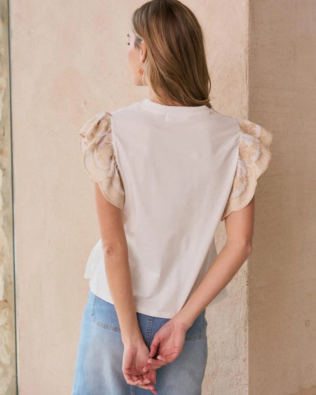 Polin et moi T-shirt à volants Luli