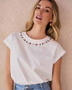 Polin et moi T-shirt brodé Floren