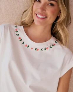 Polin et moi T-shirt brodé Floren