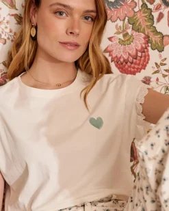 Polin et moi T-shirt coeur Talia